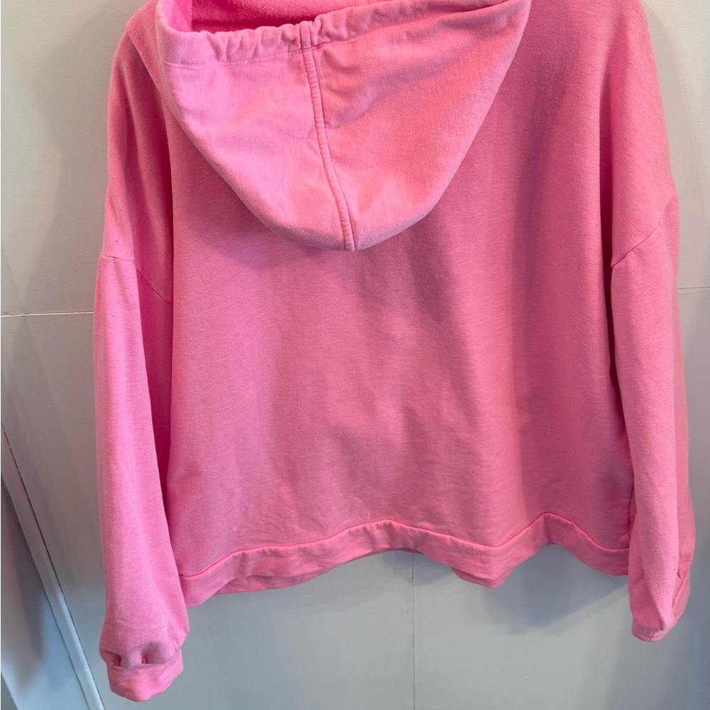 Lilly Pulitzer Pink 3/4 zip Hoodie with pocket - Picture 6 of 10